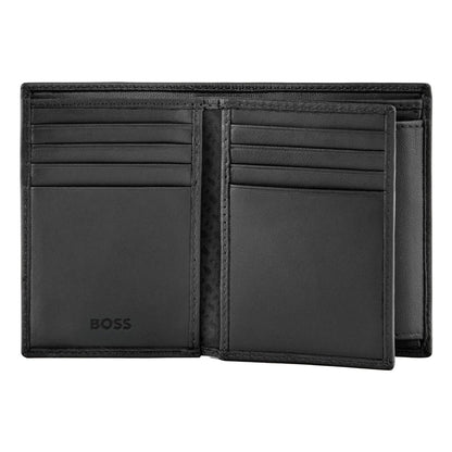 Hugo Boss Kartenetui mit Umschlag Double B Saffiano Black