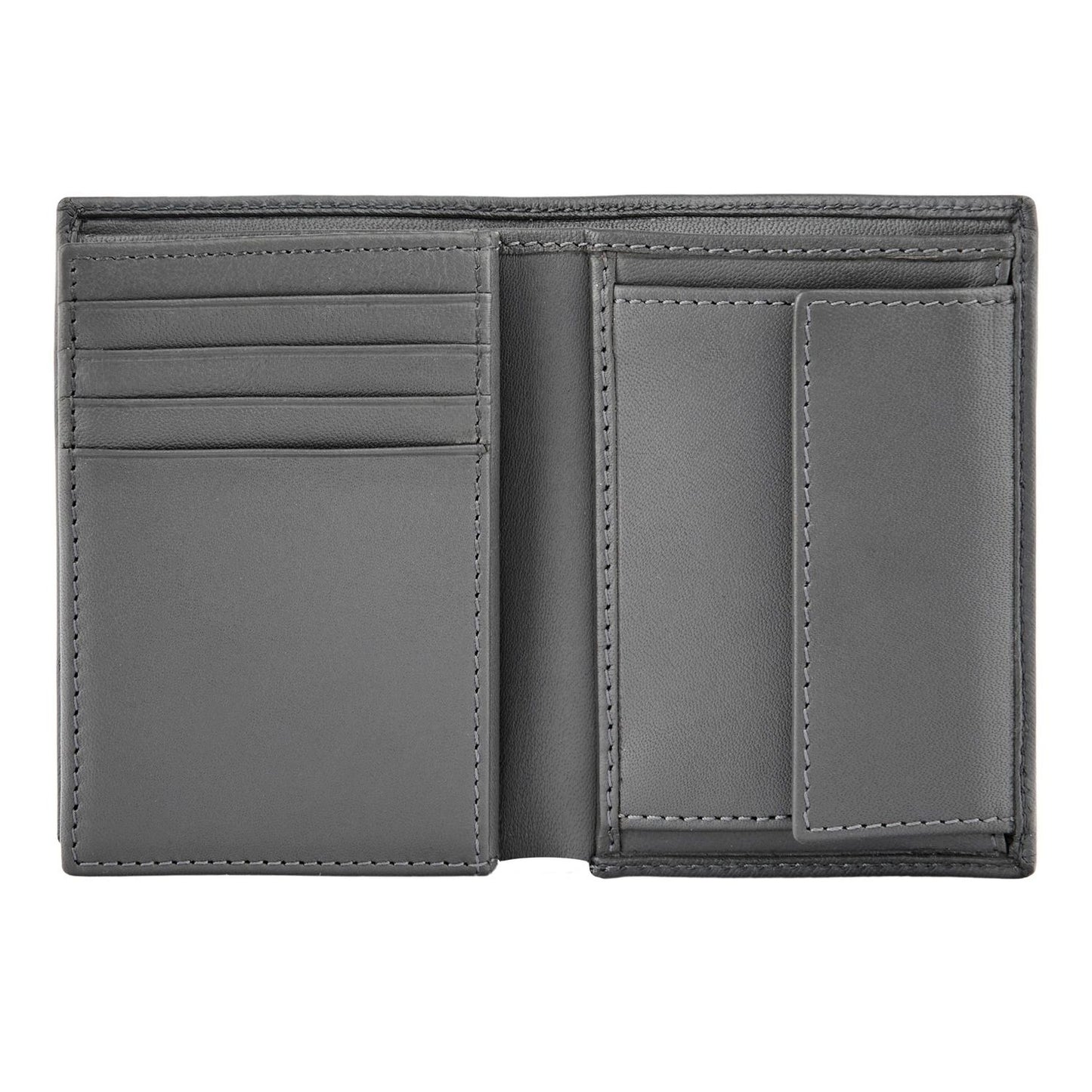Hugo Boss Kartenetui mit Umschlag Double B Saffiano Grey