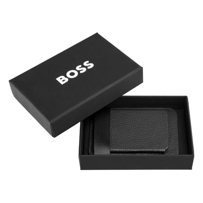 Hugo Boss Card holder with Magnet Mobile Classic Grained Black