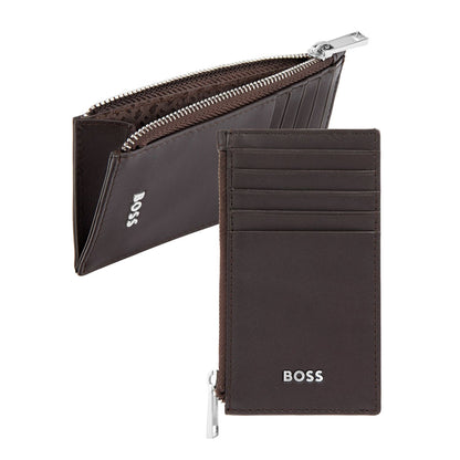 Hugo Boss Kartenhalter zip Classic Smooth Brown