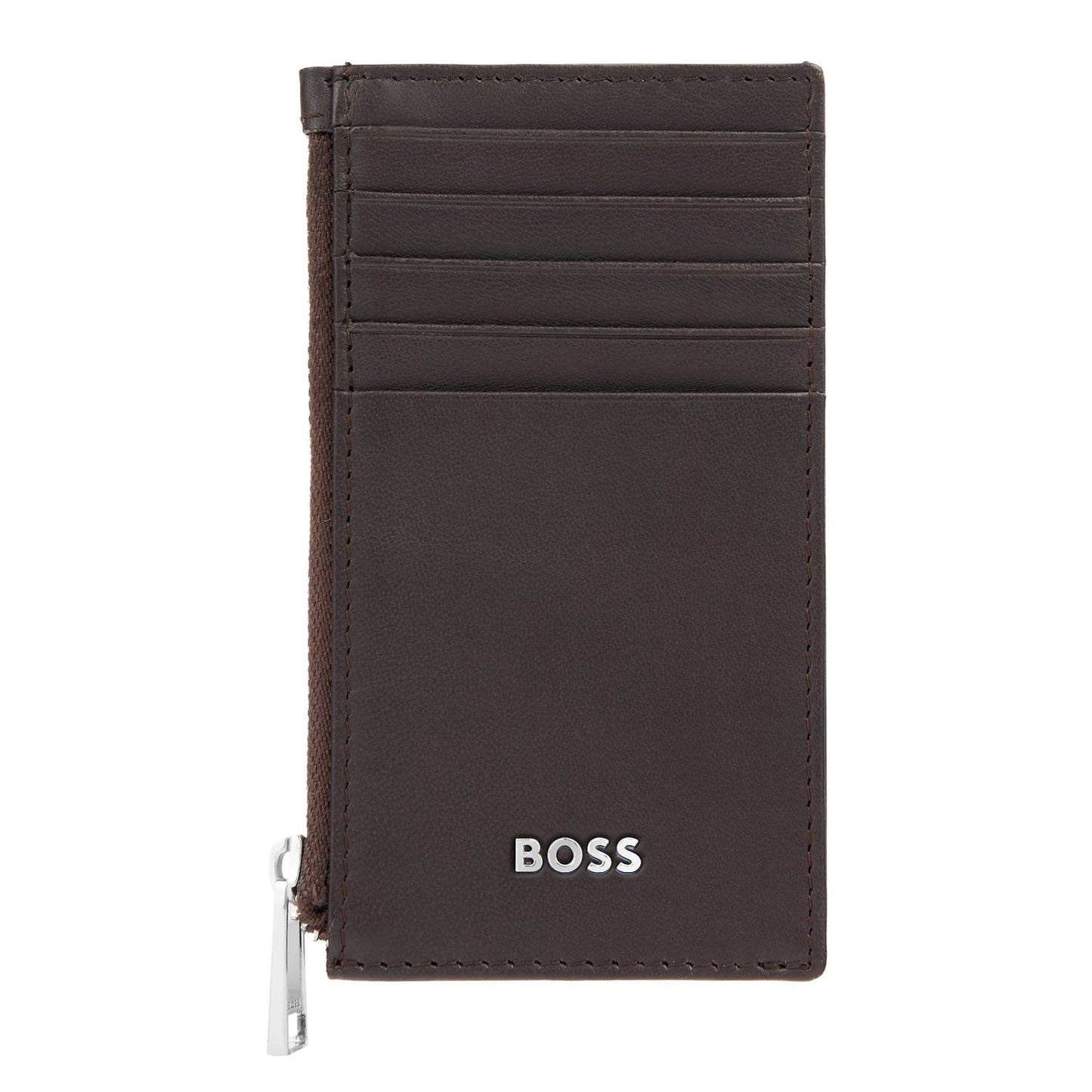 Hugo Boss Kartenhalter zip Classic Smooth Brown