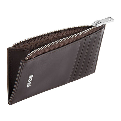 Hugo Boss Kartenhalter zip Classic Smooth Brown