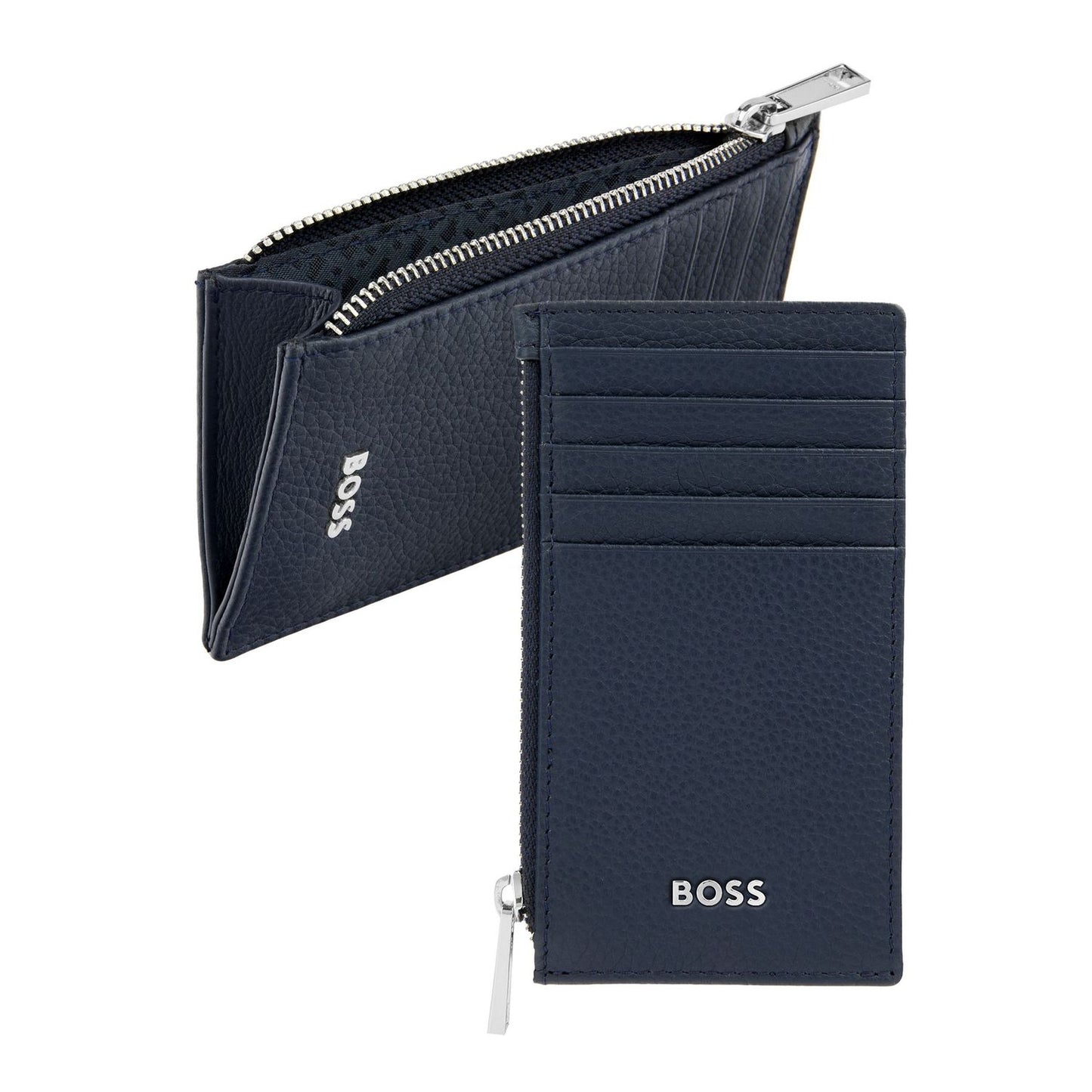 Hugo Boss Kartenhalter zip Classic Grained Navy
