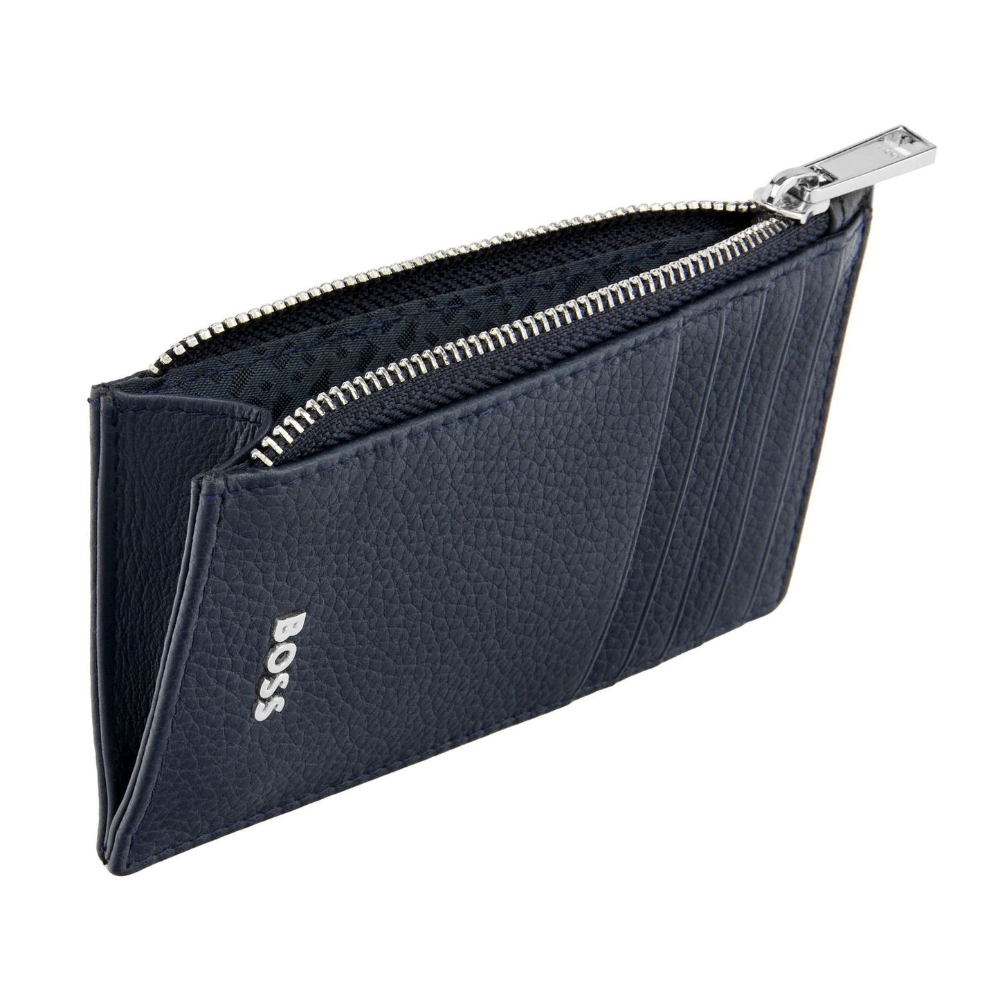 Hugo Boss Kartenhalter zip Classic Grained Navy