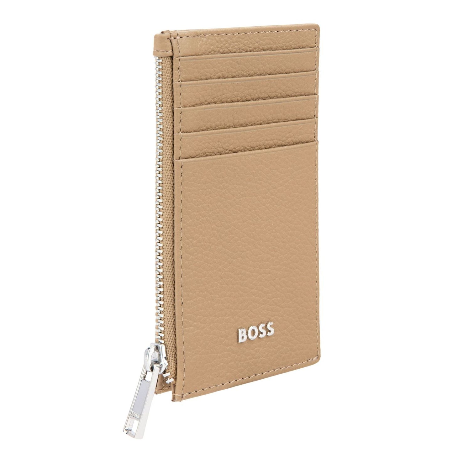 Hugo Boss Kartenhalter zip Classic Grained Camel