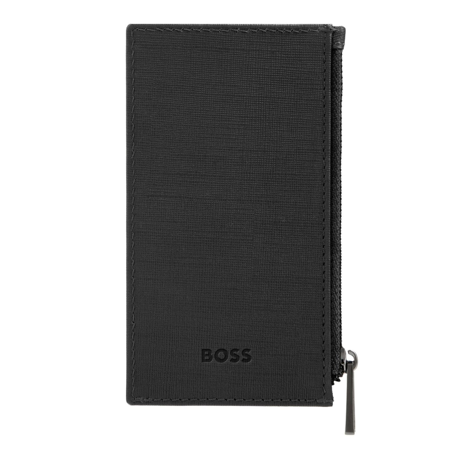 Hugo Boss Kartenhalter zip Double B Saffiano Black