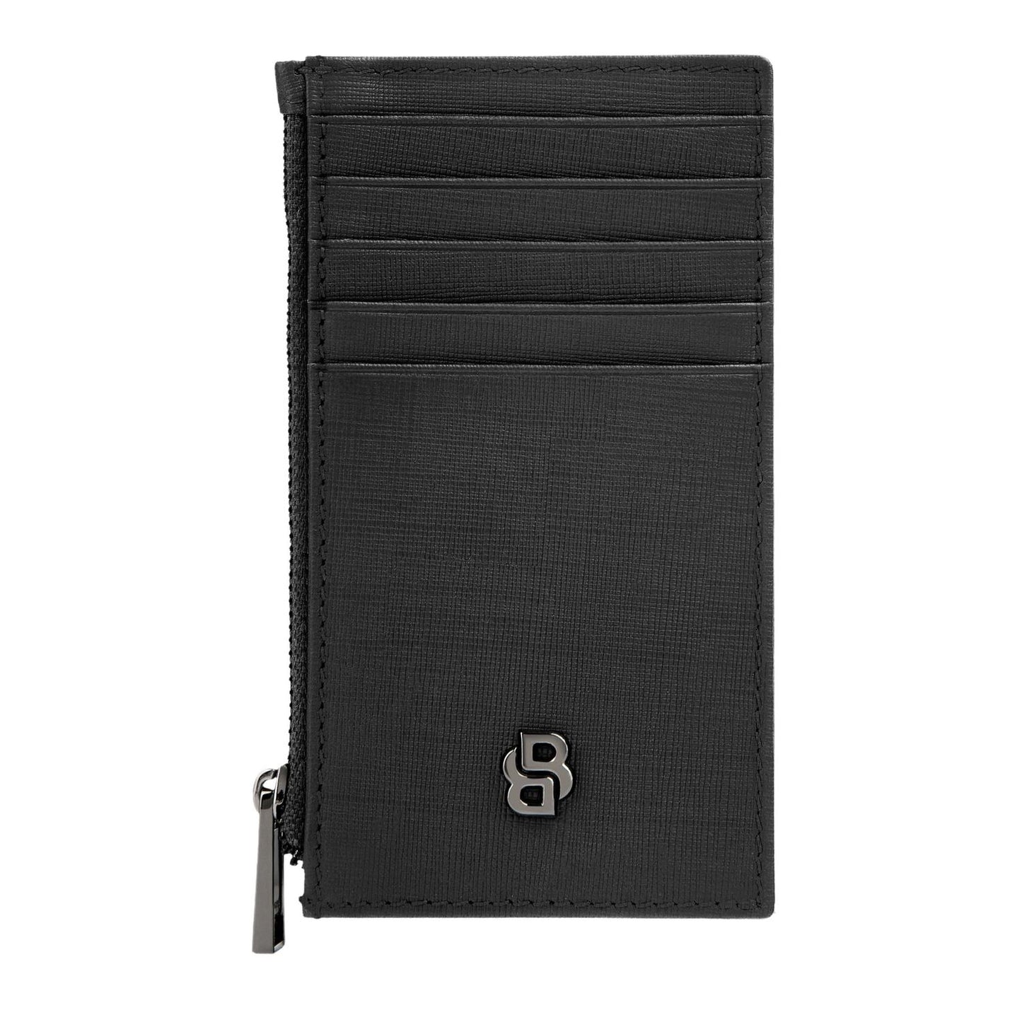 Hugo Boss Kartenhalter zip Double B Saffiano Black
