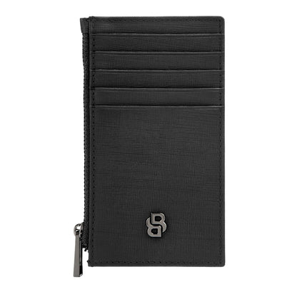 Hugo Boss Kartenhalter zip Double B Saffiano Black