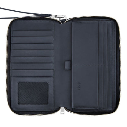 Hugo Boss Brieftasche Classic Grained Navy