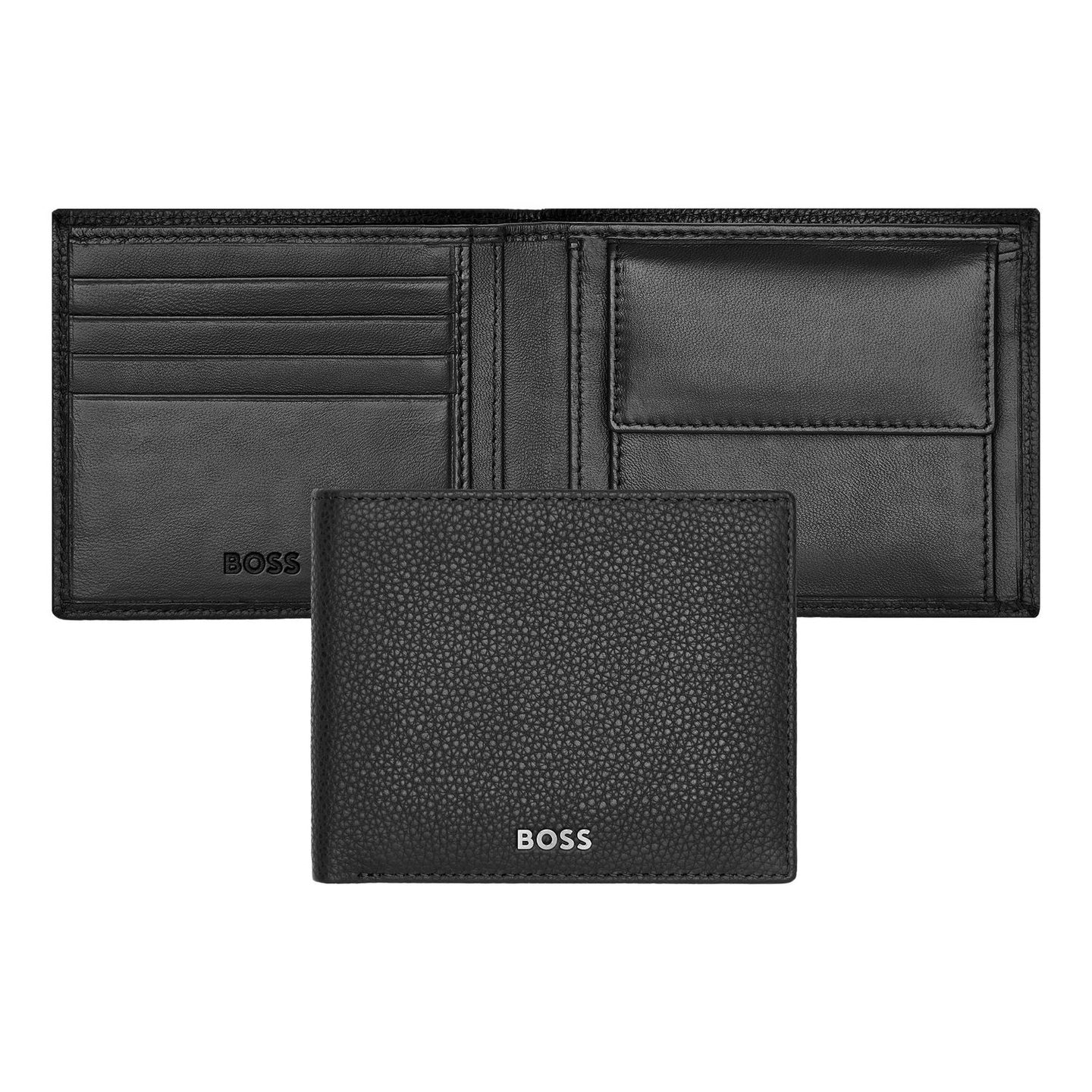 Hugo Boss Brieftasche Grained Black