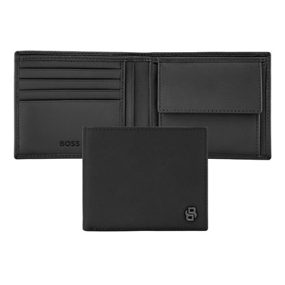 Hugo Boss Brieftasche & geldbörse Double B Saffiano Black