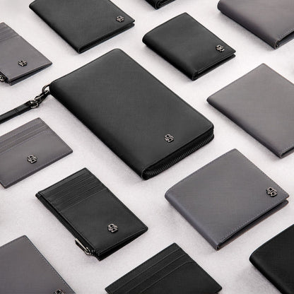 Hugo Boss Brieftasche & geldbörse Double B Saffiano Grey