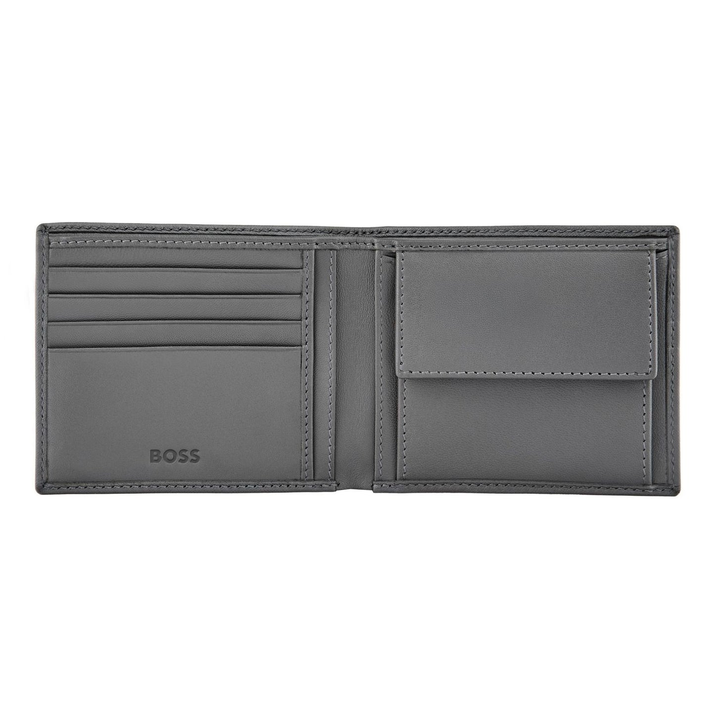 Hugo Boss Brieftasche & geldbörse Double B Saffiano Grey
