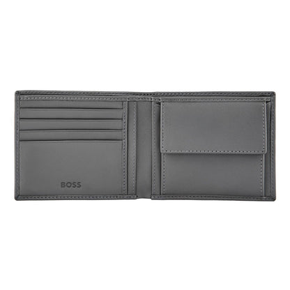 Hugo Boss Brieftasche & geldbörse Double B Saffiano Grey