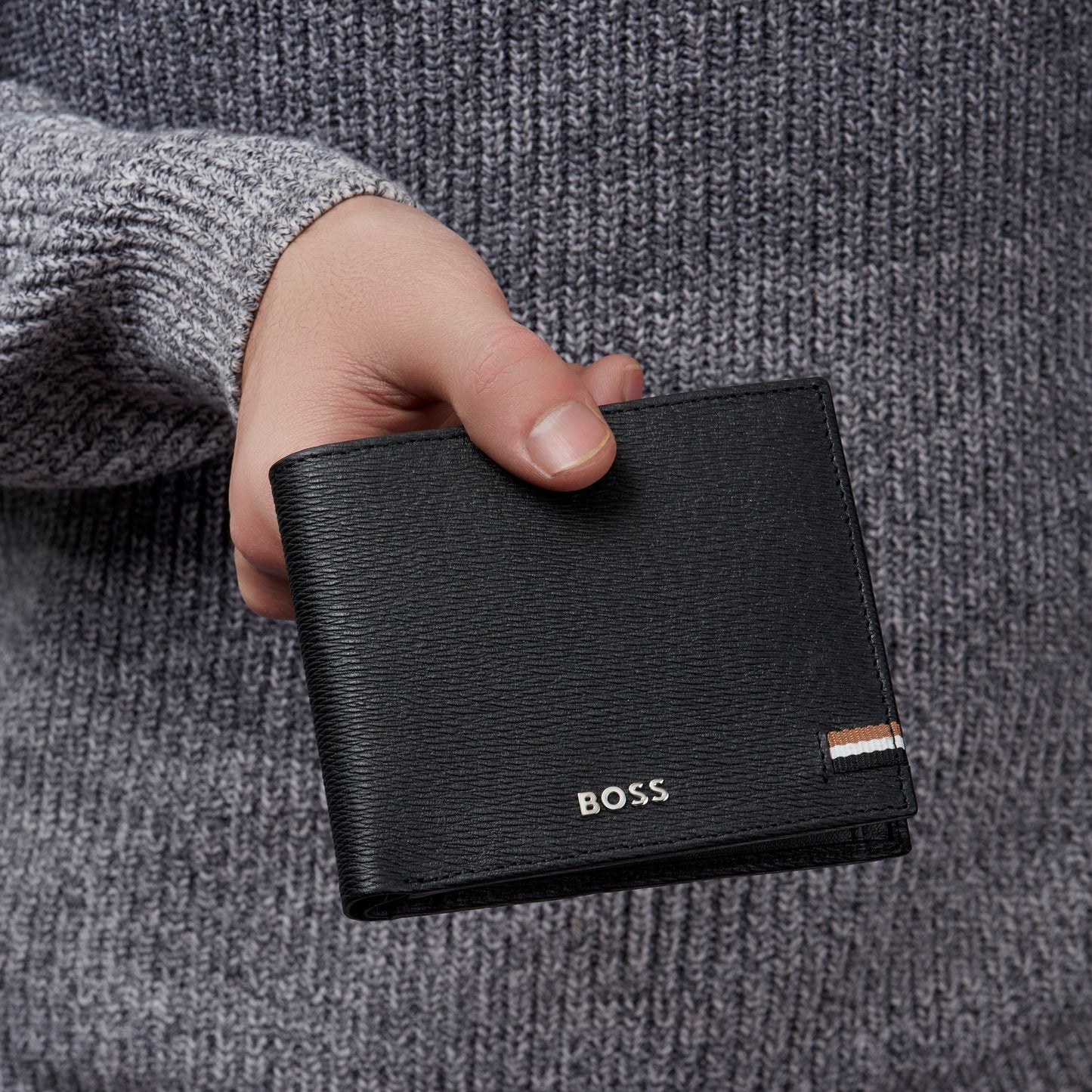 Hugo Boss Brieftasche mit Klappe Iconic Black