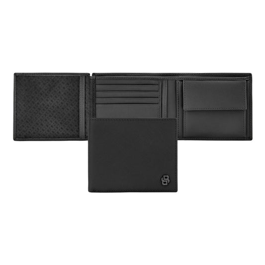 Hugo Boss Brieftasche & geldbörse mit Klappe Double B Saffiano Black