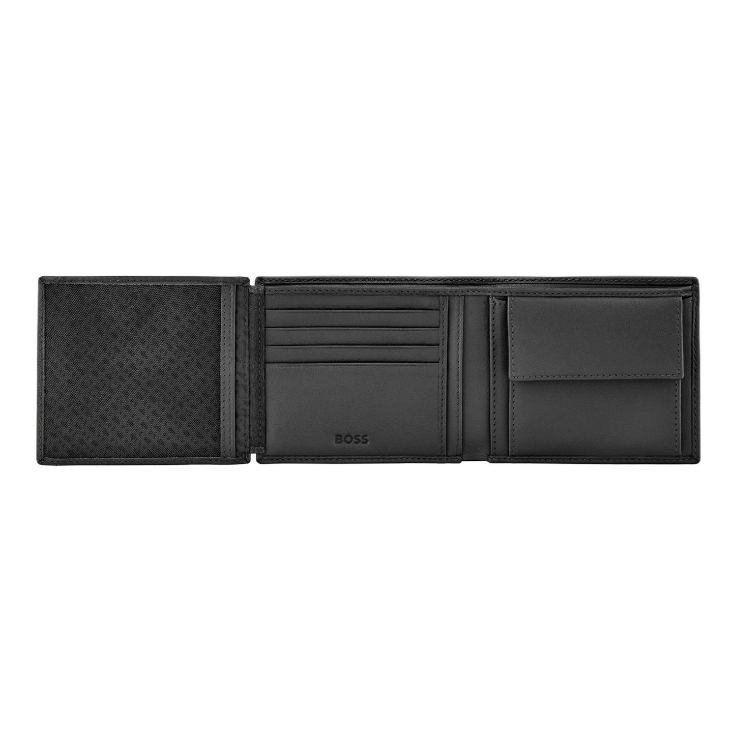Hugo Boss Brieftasche & geldbörse mit Klappe Double B Saffiano Black