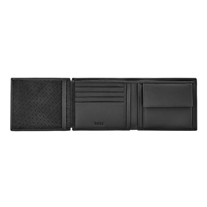 Hugo Boss Brieftasche & geldbörse mit Klappe Double B Saffiano Black