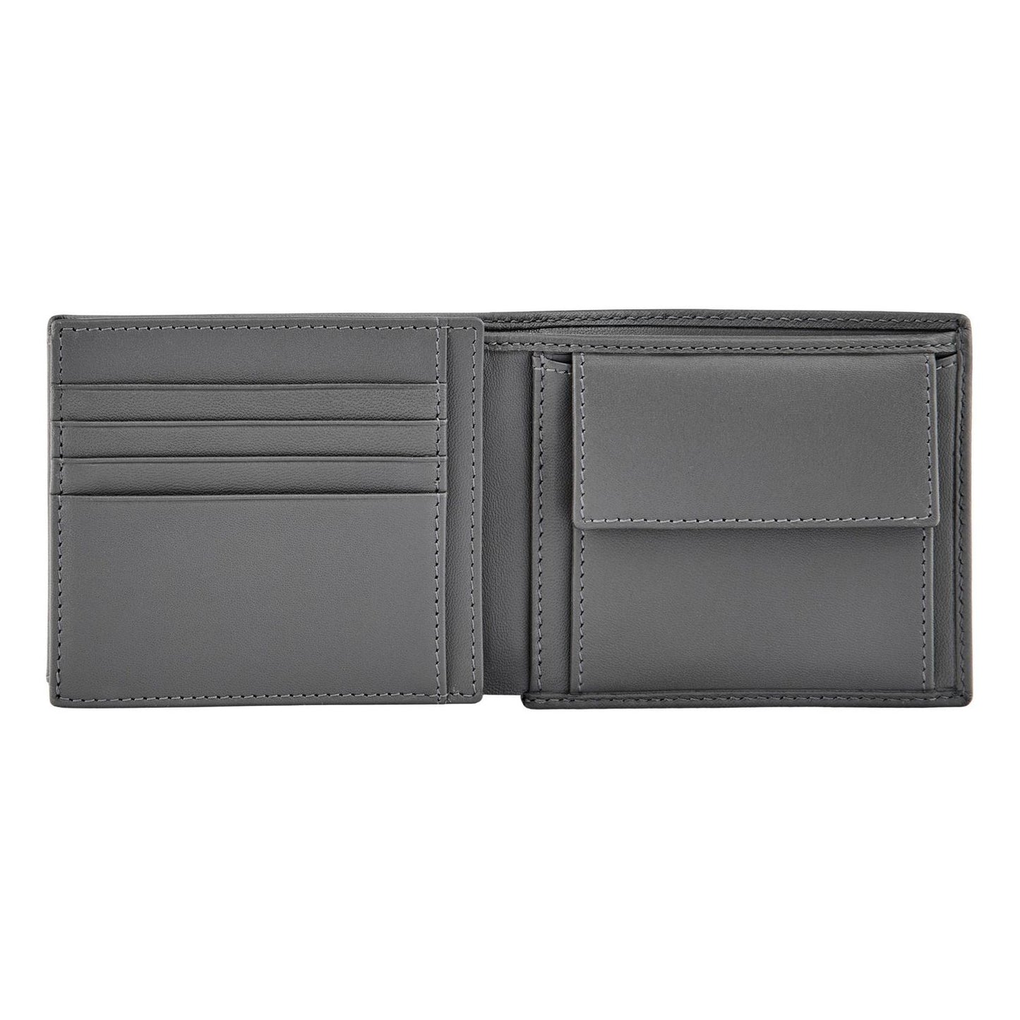 Hugo Boss Brieftasche & geldbörse mit Klappe Double B Saffiano Grey