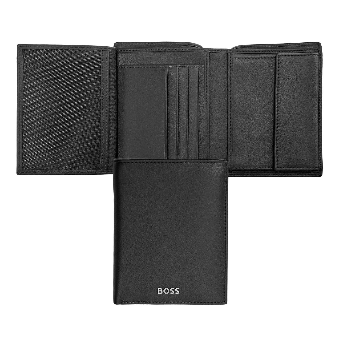 Hugo Boss Brieftasche mit Klappe Vertical Classic Smooth Black