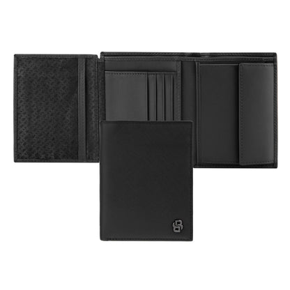 Hugo Boss Brieftasche & geldbörse mit Klappe Double B Saffiano Black