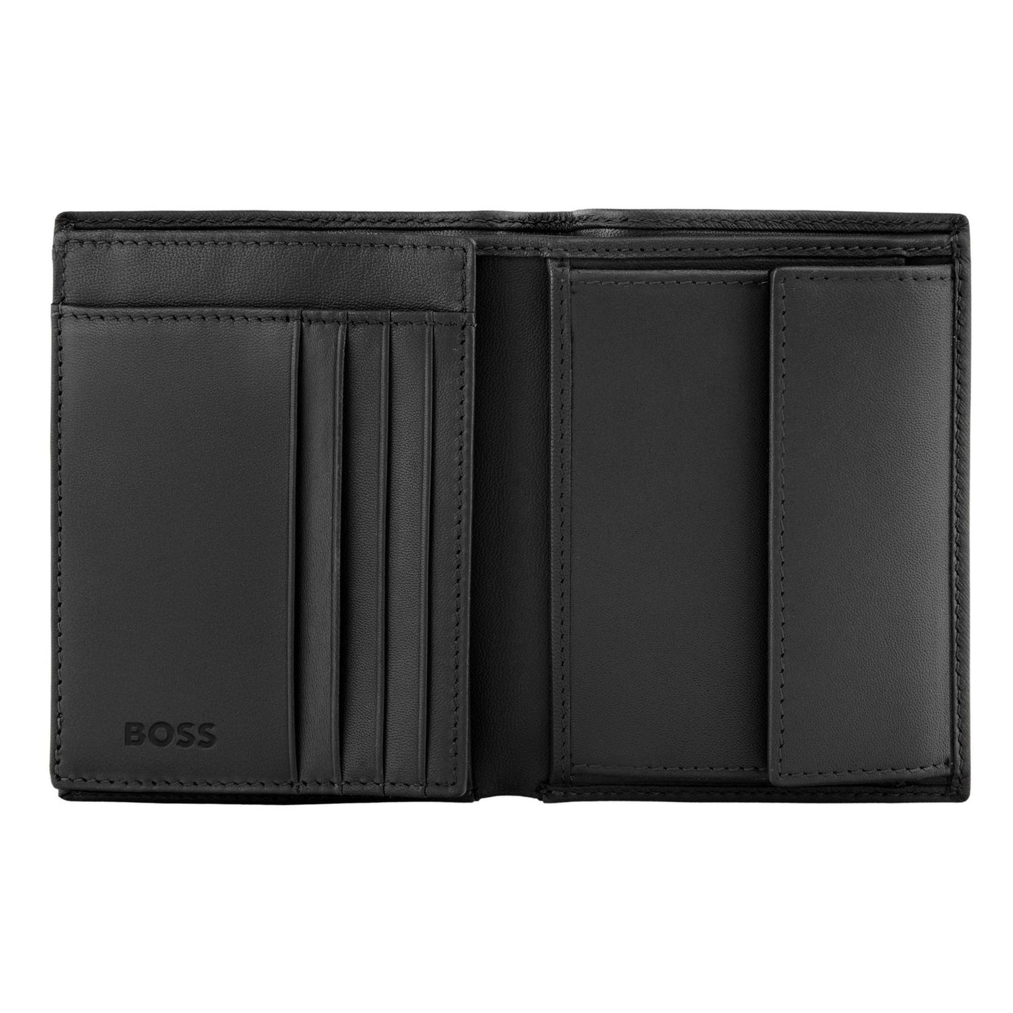 Hugo Boss Brieftasche & geldbörse mit Klappe Double B Saffiano Black