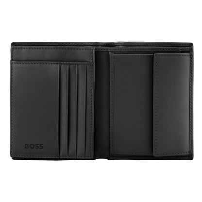 Hugo Boss Brieftasche & geldbörse mit Klappe Double B Saffiano Black