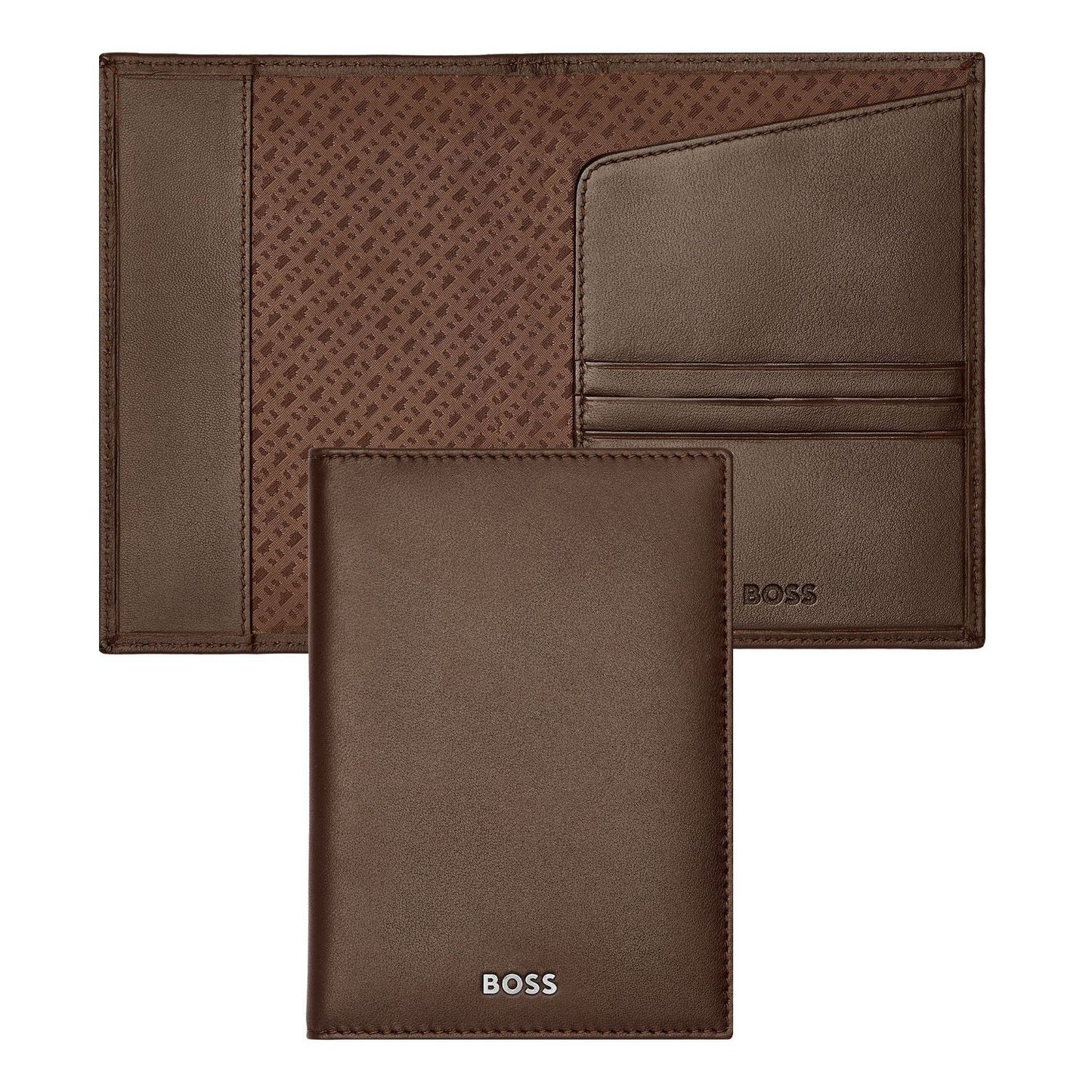 Hugo Boss Reisebrieftasche Classic Smooth Brown