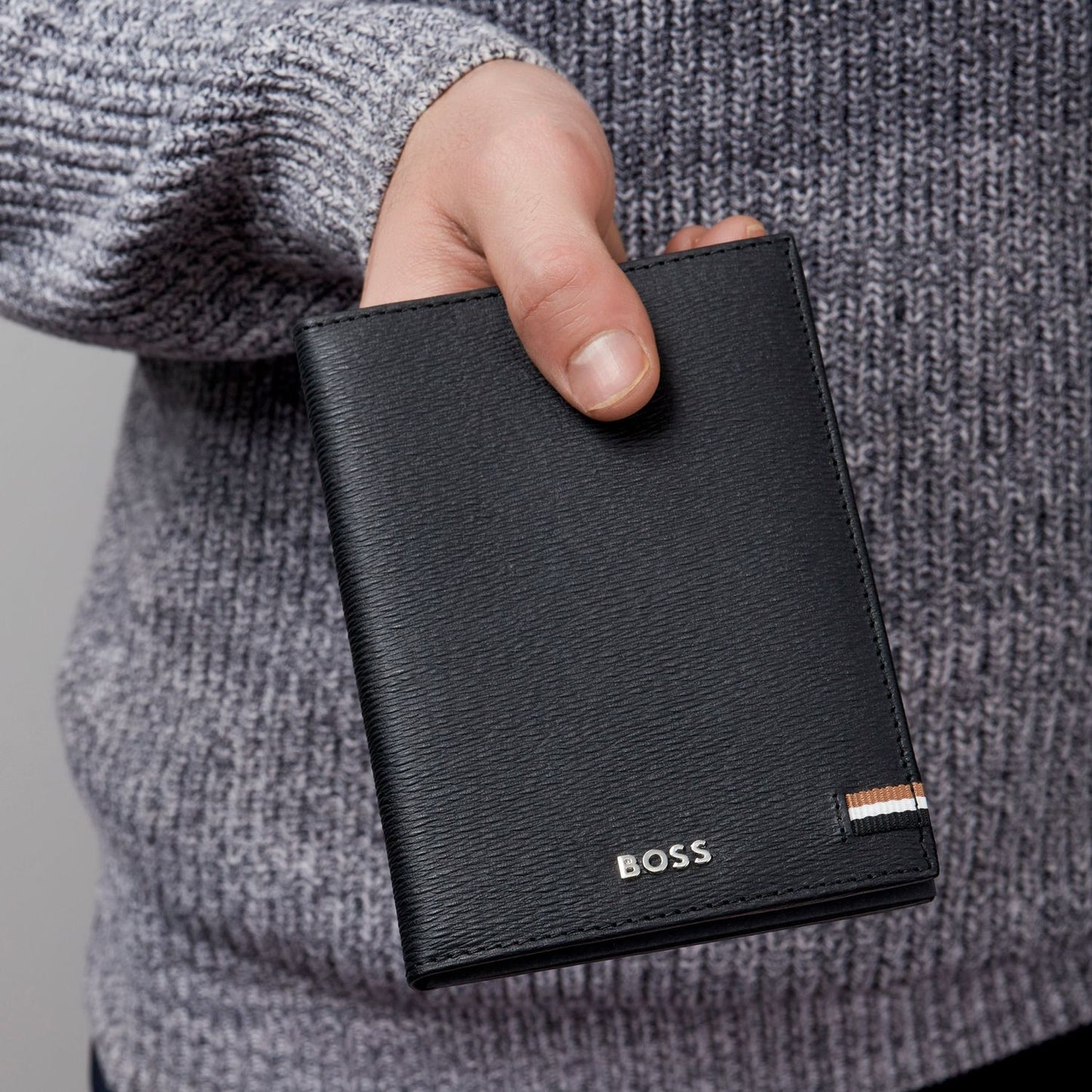 Hugo Boss Reisebrieftasche Iconic Black