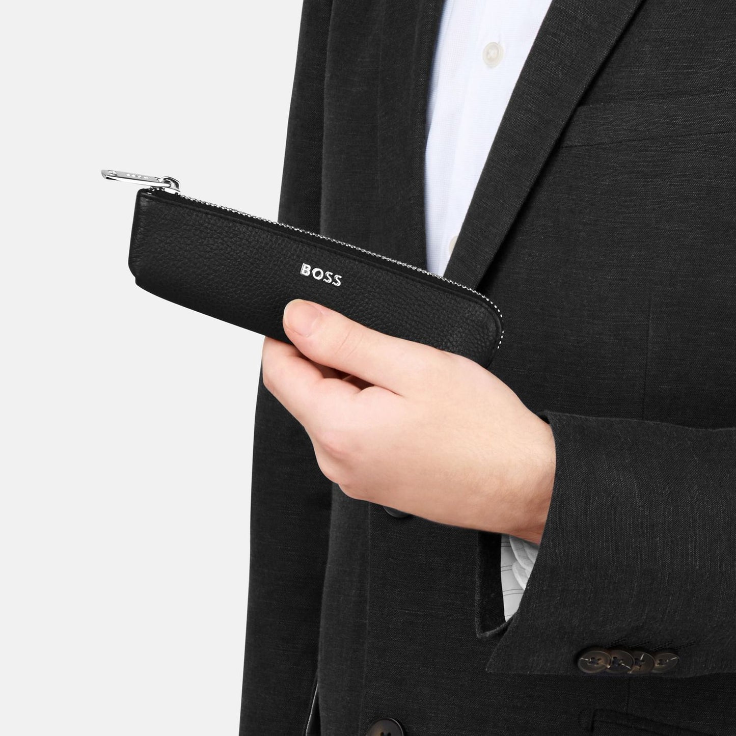 Hugo Boss Schreibgeräteetui Classic Grained Black