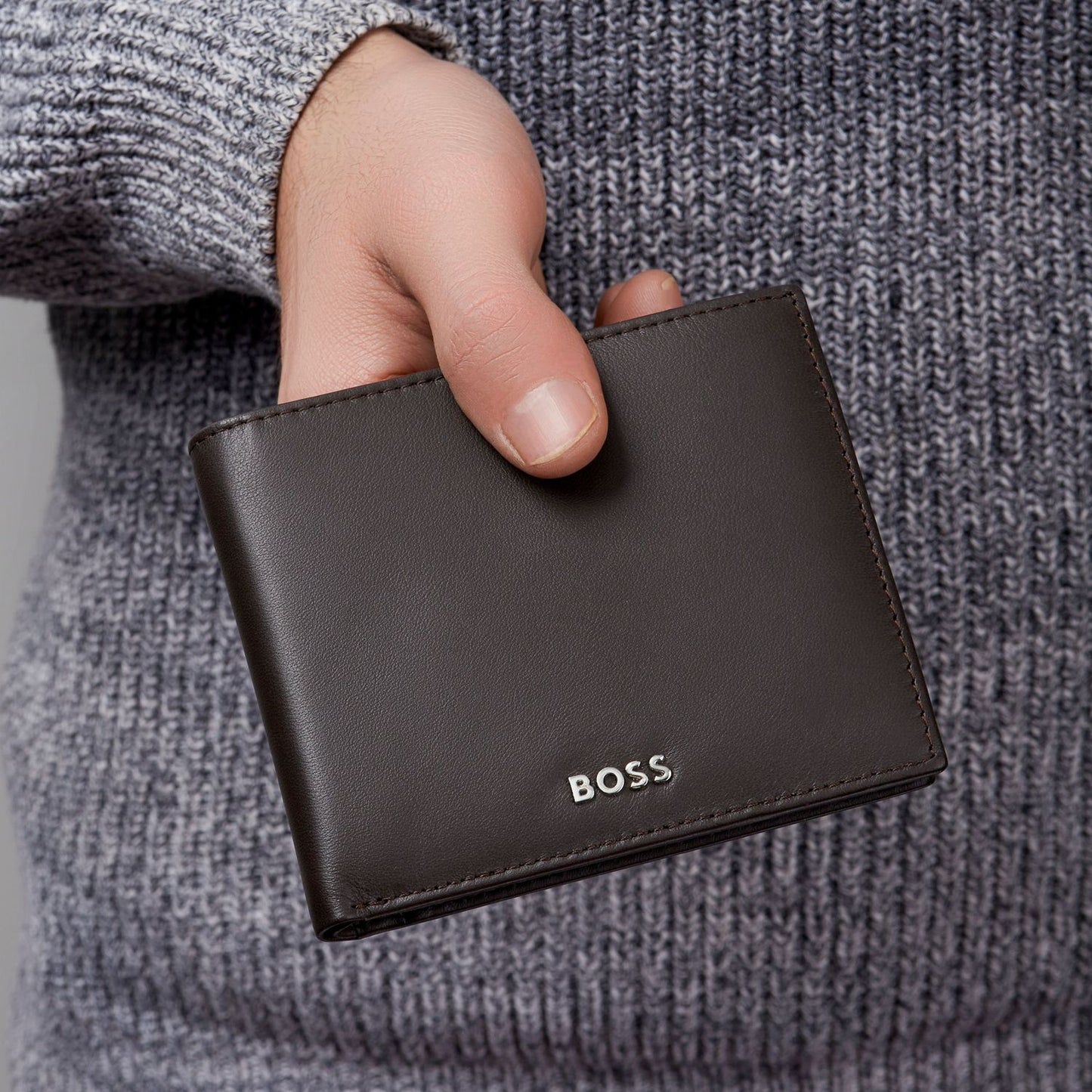 Hugo Boss Brieftasche Classic Smooth Brown