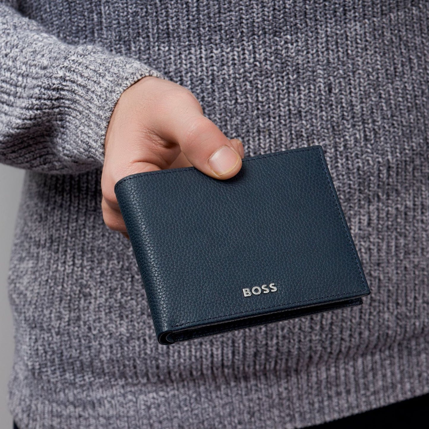 Hugo Boss Brieftasche Classic Grained Navy
