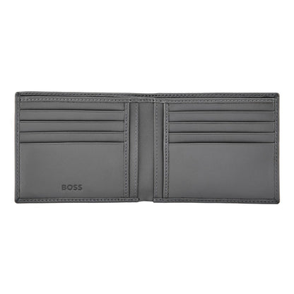 Hugo Boss Brieftasche Double B Saffiano Grey