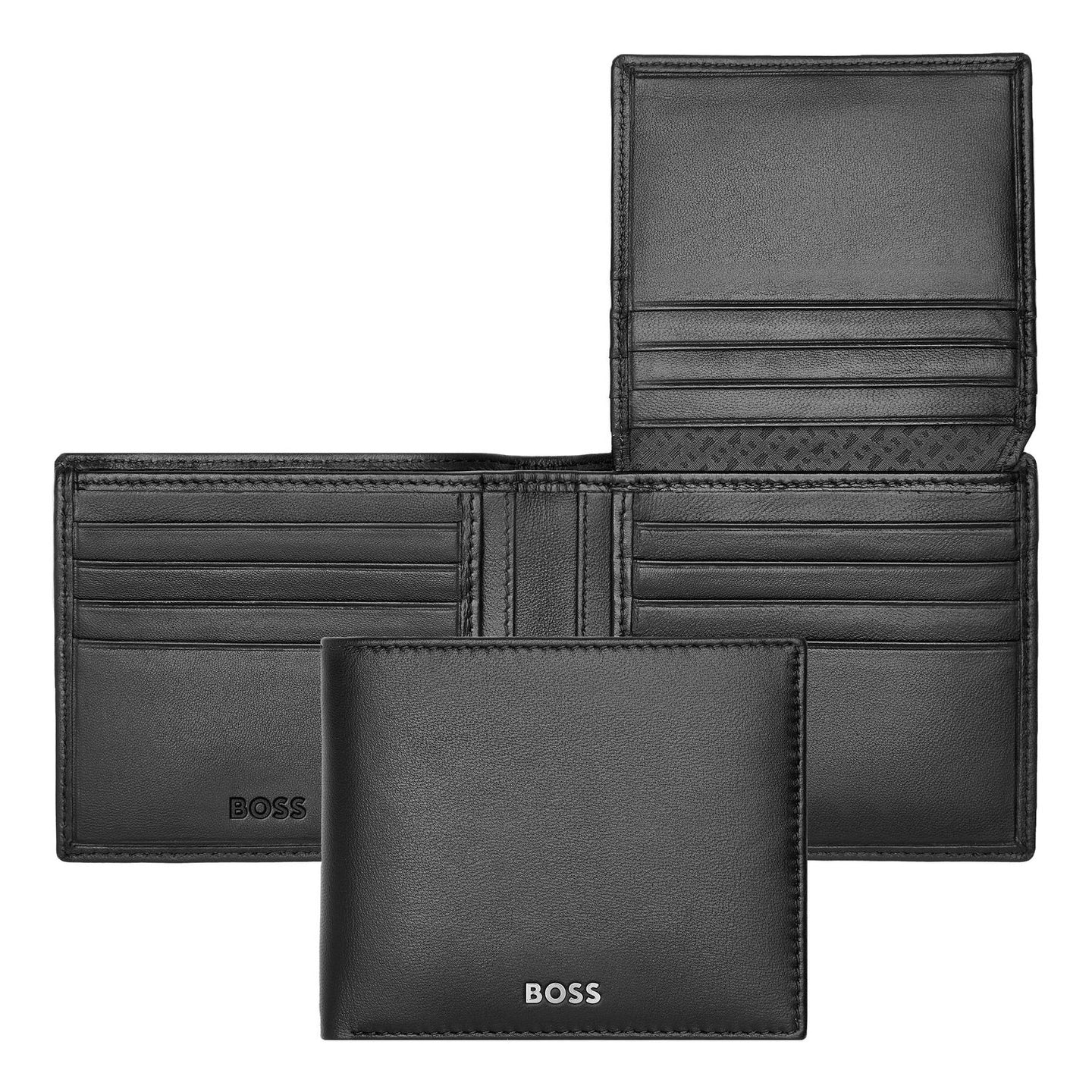 Hugo Boss Brieftasche mit Klappe Classic Smooth Black