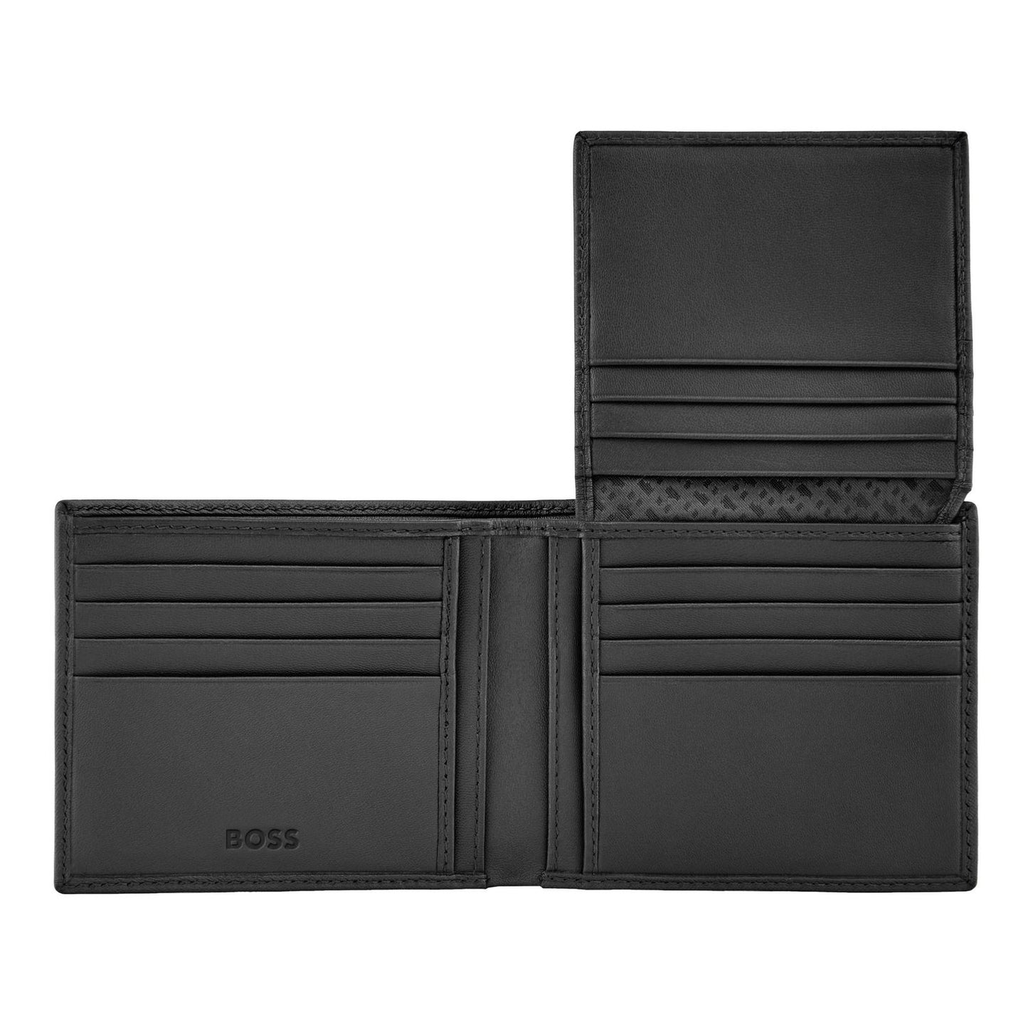 Hugo Boss Brieftasche mit Klappe Double B Saffiano Black