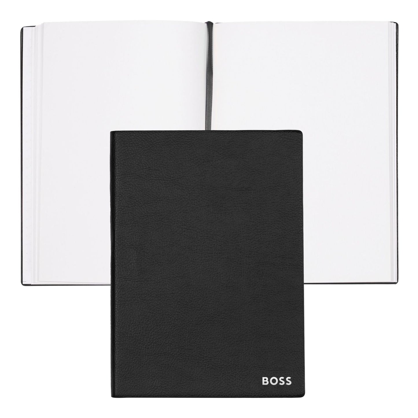Hugo Boss Notizblock A5 Essential Black Plain