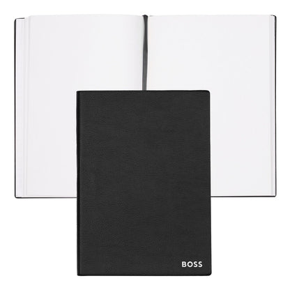 Hugo Boss Notizblock A5 Essential Black Plain