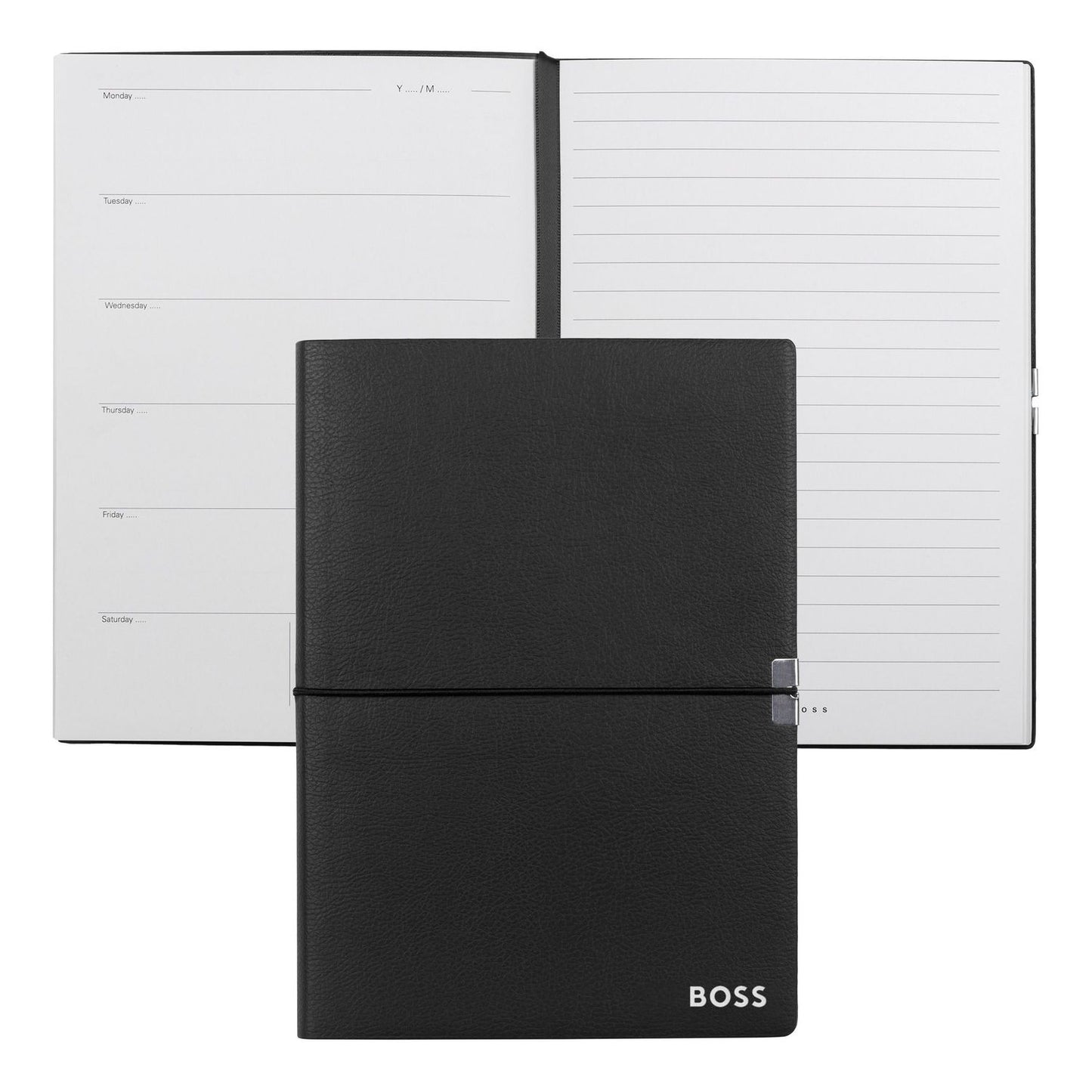 Hugo Boss Notizblock A5 Elegance Black Agenda