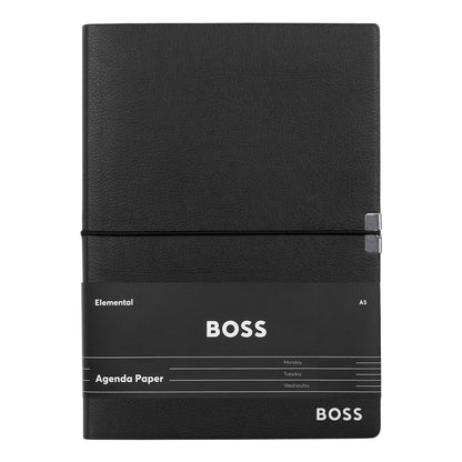 Hugo Boss Notizblock A5 Elegance Black Agenda