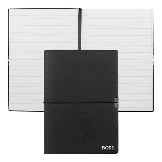 Hugo Boss Notizblock A5 Elegance Black Lined