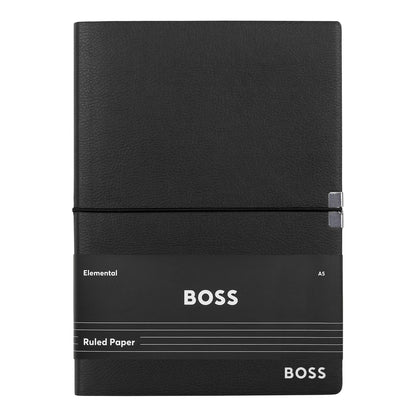 Hugo Boss Notizblock A5 Elegance Black Lined
