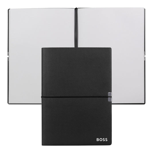 Hugo Boss Notizblock A5 Elegance Black Plain
