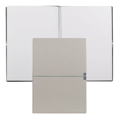 Hugo Boss Notizblock A5 Elegance Storyline Grey Plain