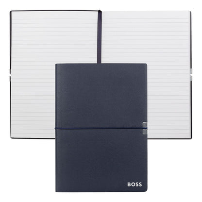 Hugo Boss Notizblock A5 Elegance Navy Lined