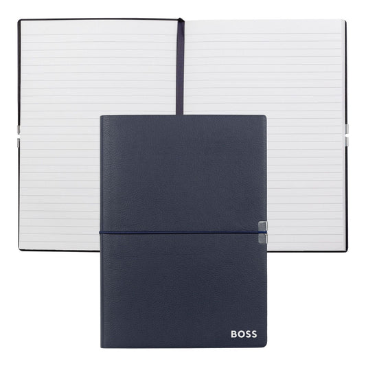 Hugo Boss Notizblock A5 Elegance Navy Lined