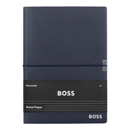 Hugo Boss Notizblock A5 Elegance Navy Lined