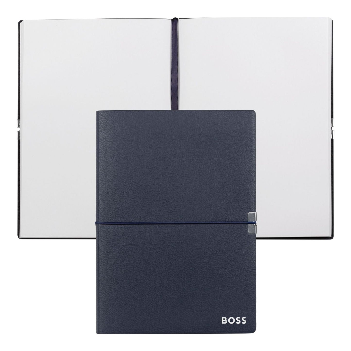 Hugo Boss Notizblock A5 Elegance Navy Plain