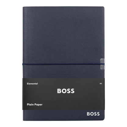 Hugo Boss Notizblock A5 Elegance Navy Plain