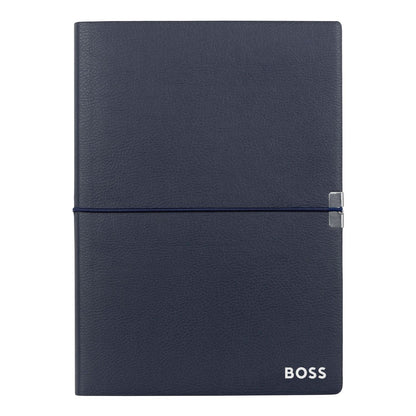 Hugo Boss Notizblock A5 Elegance Navy Plain