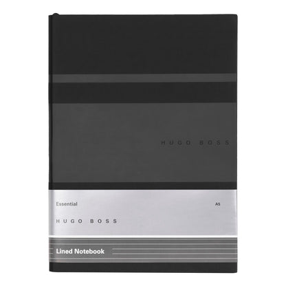 Hugo Boss Notizbuch A5 Essential Gear Matrix Black Lined